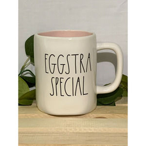Rae Dunn “EGGSTRA SPECIAL" Mug With Pink Inside- Free Shipping